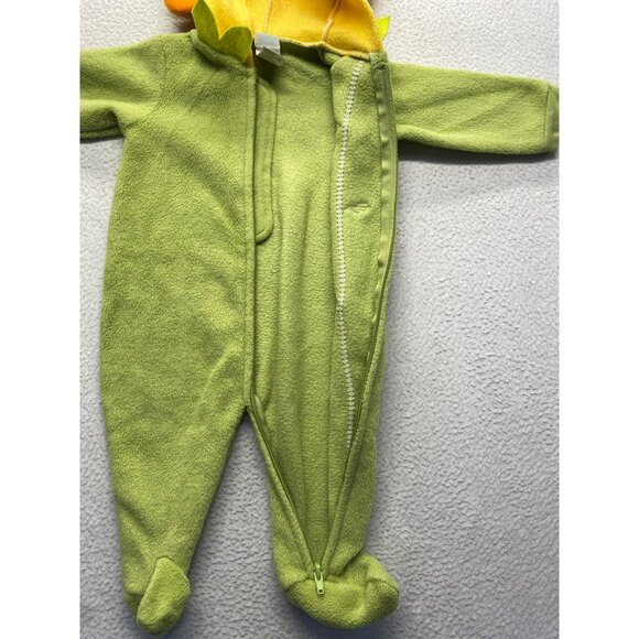 Little Me Baby Fleece Green Sunflower Costume Coverall With Hood 9 Months  #7061 - Picture 4 of 6